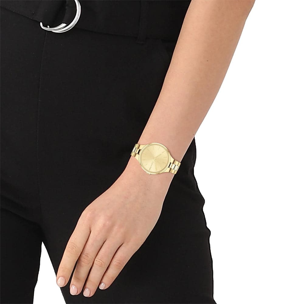 Calvin Klein Gold Dial Stainless Steel Unisex Watch 25200126