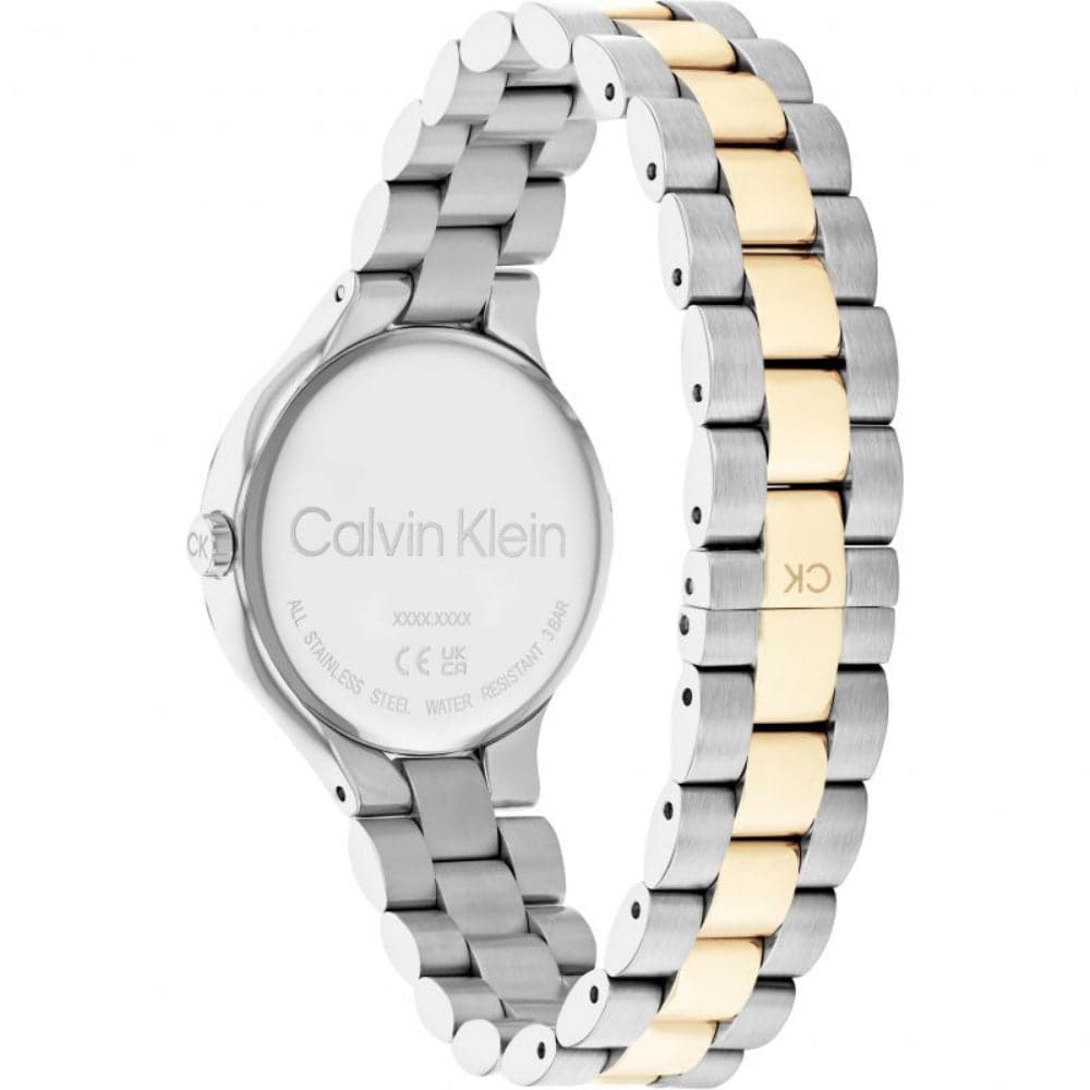 Calvin Klein Silver Dial Two-Tone Stainless Steel Strap Women Watch 25200132