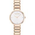 Calvin Klein Minimalistic Rose Gold Stainless Steel Strap Women Watch 25200140