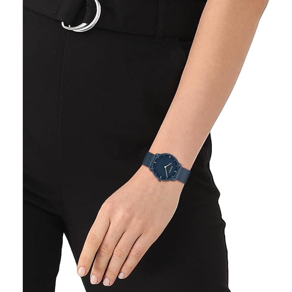 Calvin Klein Blue Dial Milanese Strap Women Watch 25200160