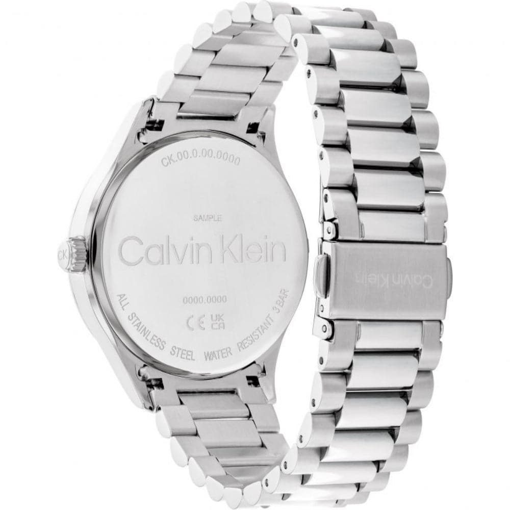 Calvin Klein Black Dial Silver Stainless Steel Strap Unisex Watch 25200163