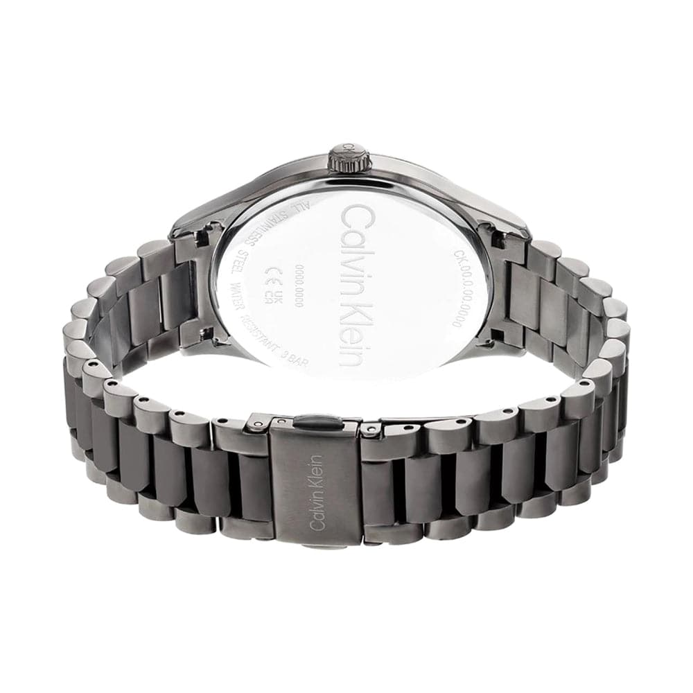 Calvin Klein Green Dial Gray Stainless Steel Strap Unisex Watch 25200164