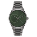Calvin Klein Green Dial Gray Stainless Steel Strap Unisex Watch 25200164