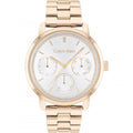 Calvin Klein Chronograph Rose Gold Stainless Steel Strap Women Watch 25200178