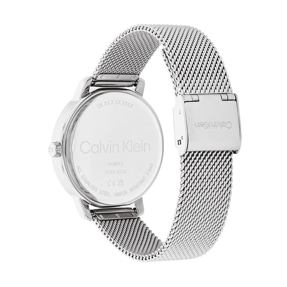 Calvin Klein Chronograph Silver Dial Milanese Strap Women Watch 25200180