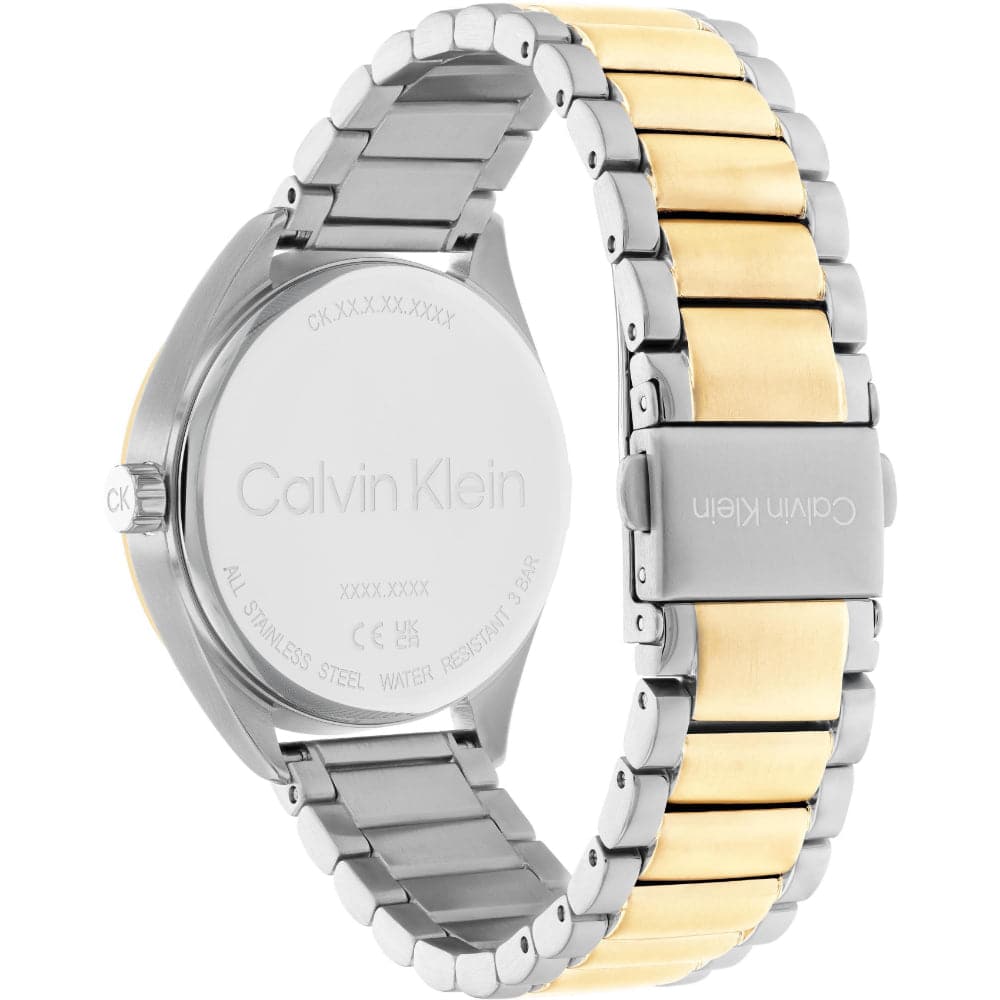 Calvin Klein Gold Dial Two-Tone Stainless Steel Strap Women Watch 25200192