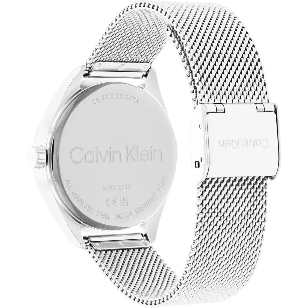 Calvin Klein Pink Dial Silver Milanese Strap Women Watch 25200193