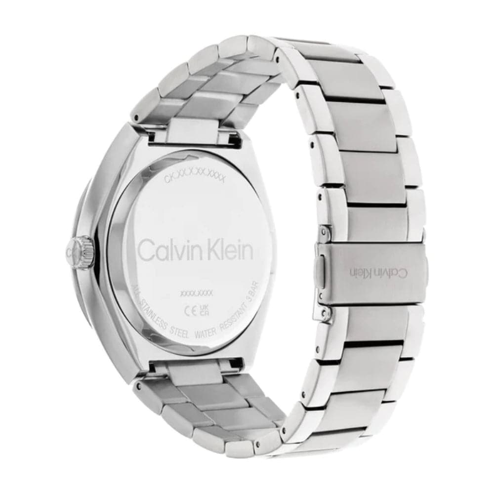 Calvin Klein Black Dial Silver Stainless Steel Strap Men Watch 25200196