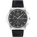 Calvin Klein Chronograph Black Dial Leather Strap Men Watch 25200211