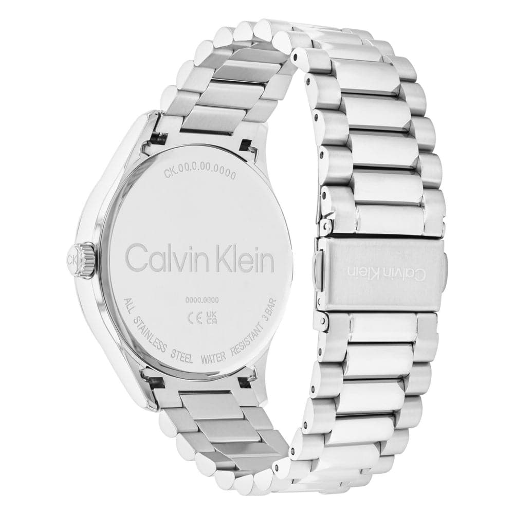 Calvin Klein Blue Dial Silver Stainless Steel Strap Men Watch 25200225