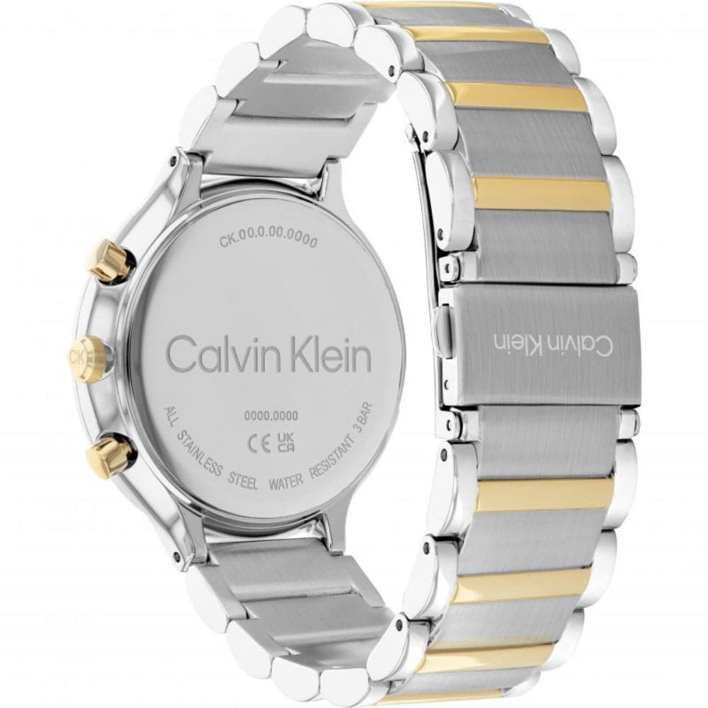 Calvin Klein White Dial Two-Tone Stainless Steel Strap Women Watch 25200239