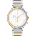 Calvin Klein White Dial Two-Tone Stainless Steel Strap Women Watch 25200239
