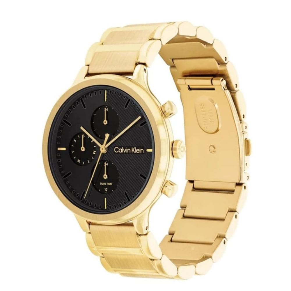 Calvin Klein Chronograph Gold Stainless Steel Strap Women Watch 25200240