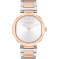 Calvin Klein White Dial Two-Tone Stainless Steel Strap Women Watch 25200251