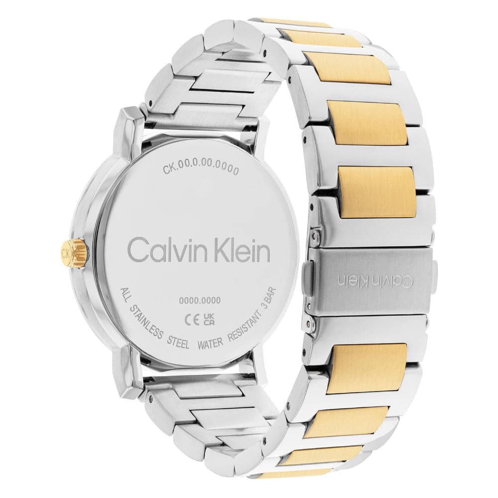 Calvin Klein Blue Dial Two-Tone Stainless Steel Strap Men Watch 25200258