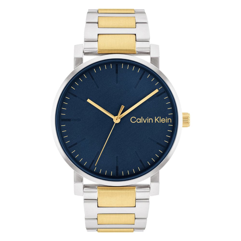 Calvin Klein Blue Dial Two-Tone Stainless Steel Strap Men Watch 25200258