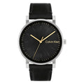 Calvin Klein Black Dial Leather Strap Men Watch 25200262