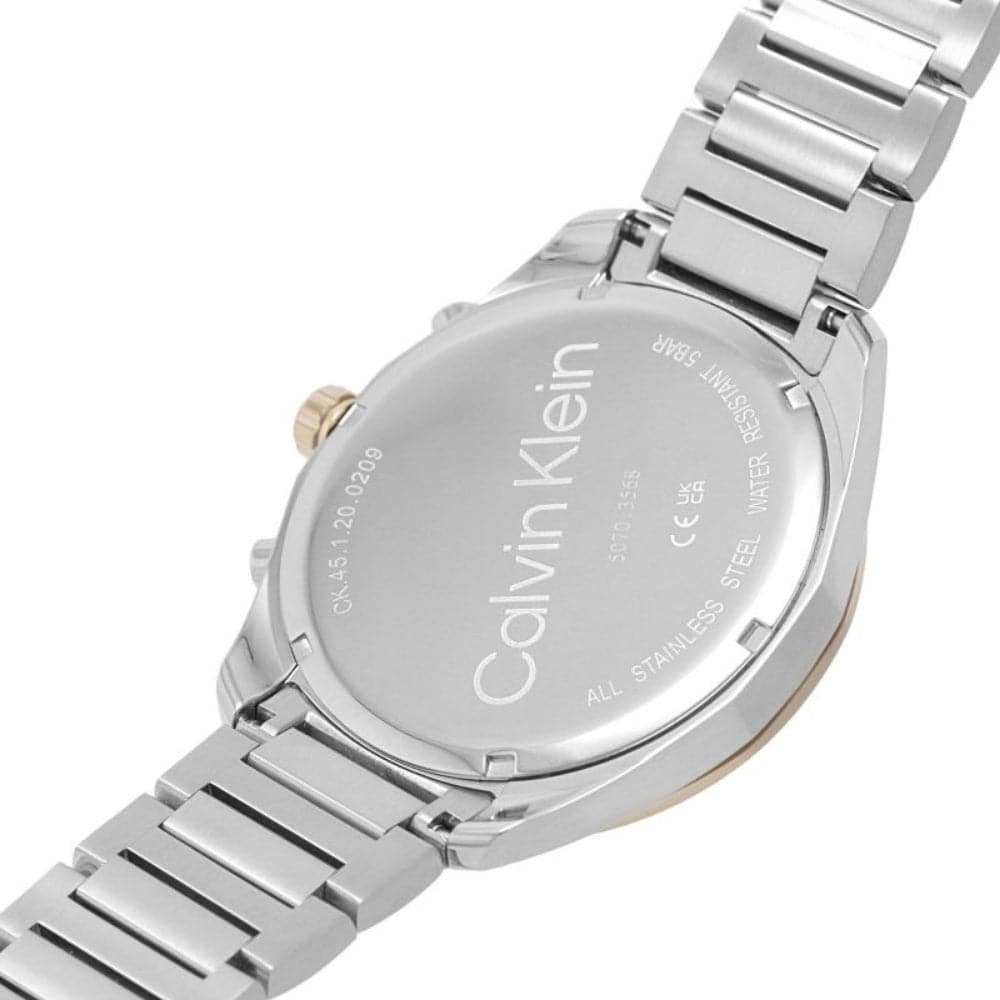 Calvin Klein Chronograph Blue Dial Two-Tone Stainless Steel Strap Men Watch 25200265
