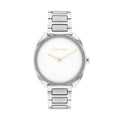 Calvin Klein White Dial Silver Stainless Steel Strap Women Watch 25200275