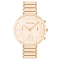Calvin Klein Chronograph Gold Dial Stainless Steel Strap Women Watch 25200285