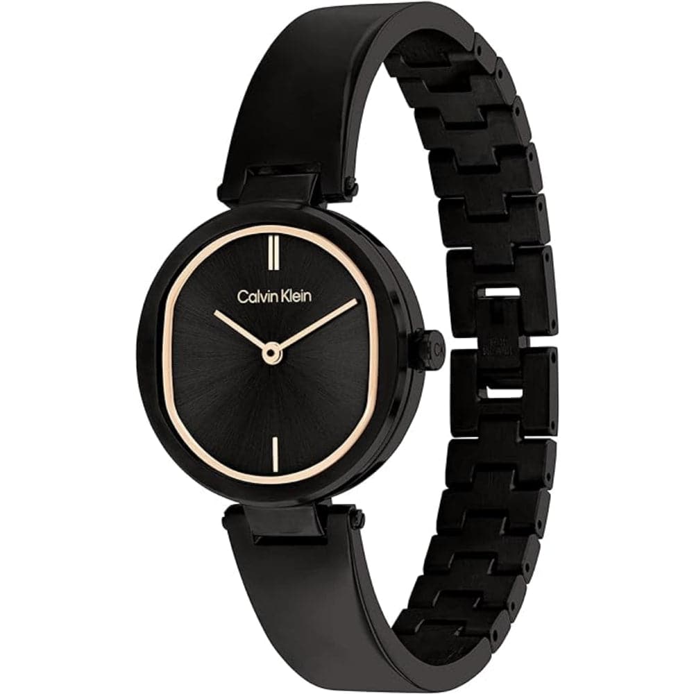 Calvin Klein Effortless Glamour Black Stainless Steel Strap Women Watch 25200310