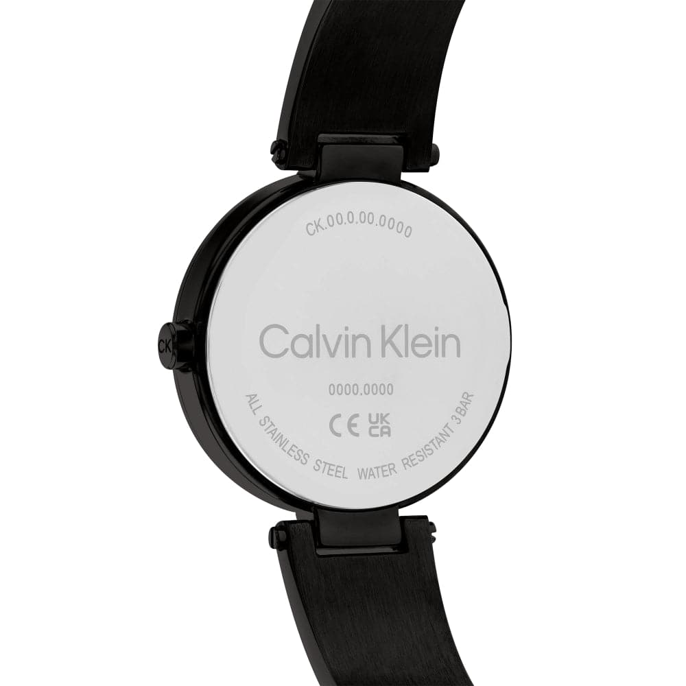 Calvin Klein Effortless Glamour Black Stainless Steel Strap Women Watch 25200310
