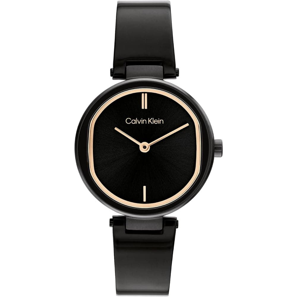 Calvin Klein Effortless Glamour Black Stainless Steel Strap Women Watch 25200310