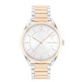 Calvin Klein White Dial Two-Tone Stainless Steel Strap Women Watch 25200317