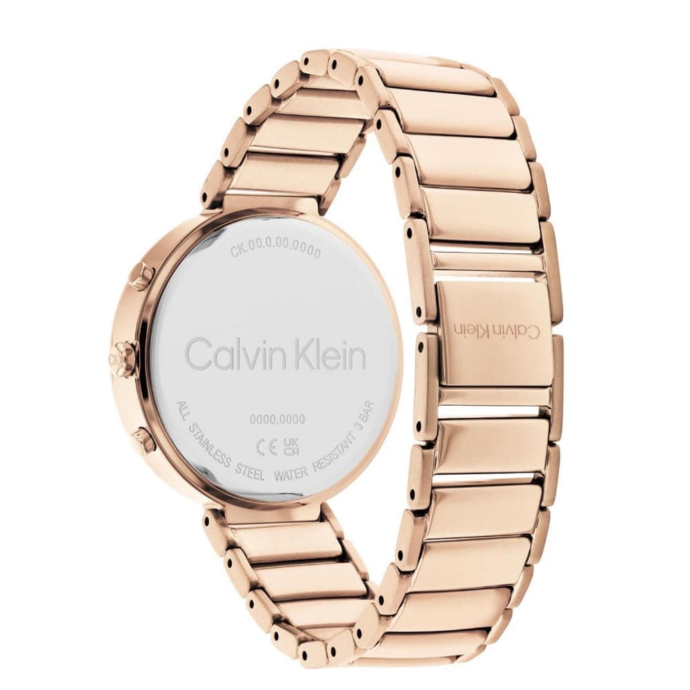 Calvin Klein Chronograph Gold Stainless Steel Strap Women Watch 25200319