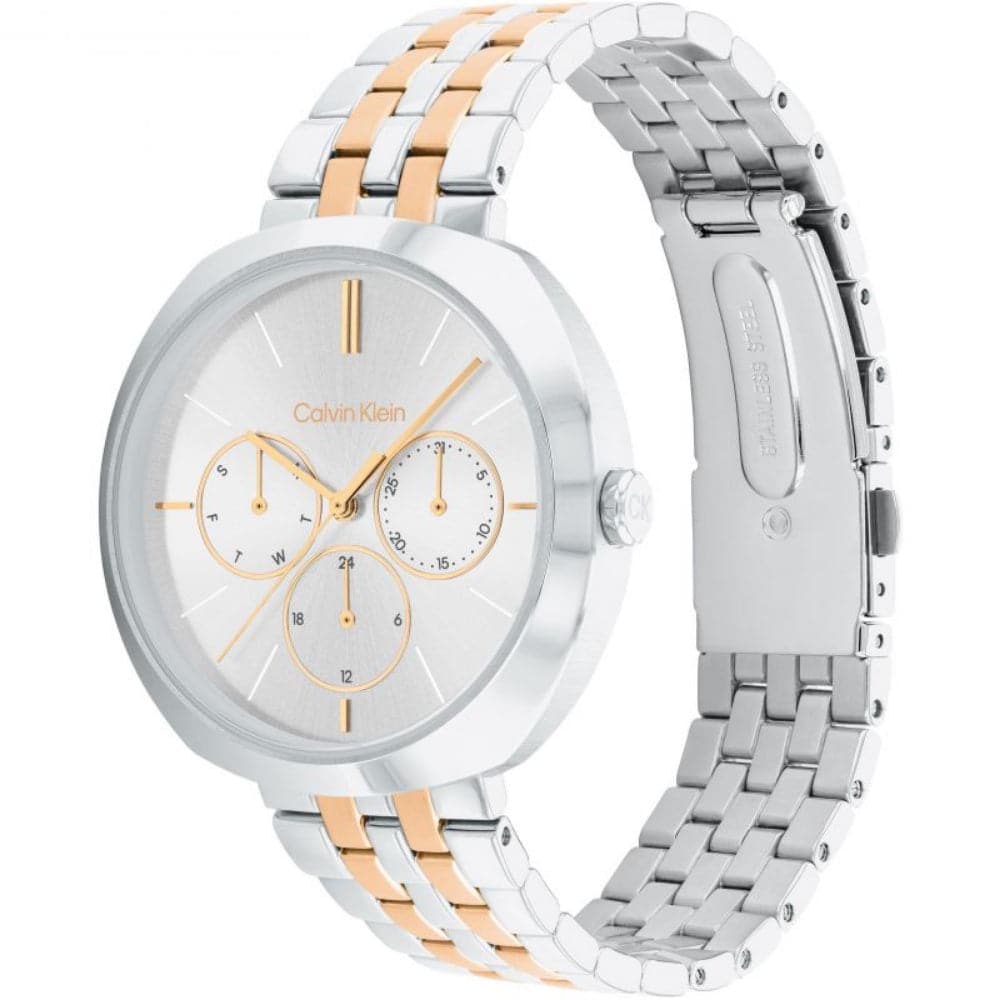Calvin Klein Chronograph Two-Tone Stainless Steel Strap Women Watch 25200337