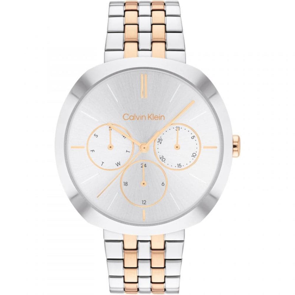 Calvin Klein Chronograph Two-Tone Stainless Steel Strap Women Watch 25200337