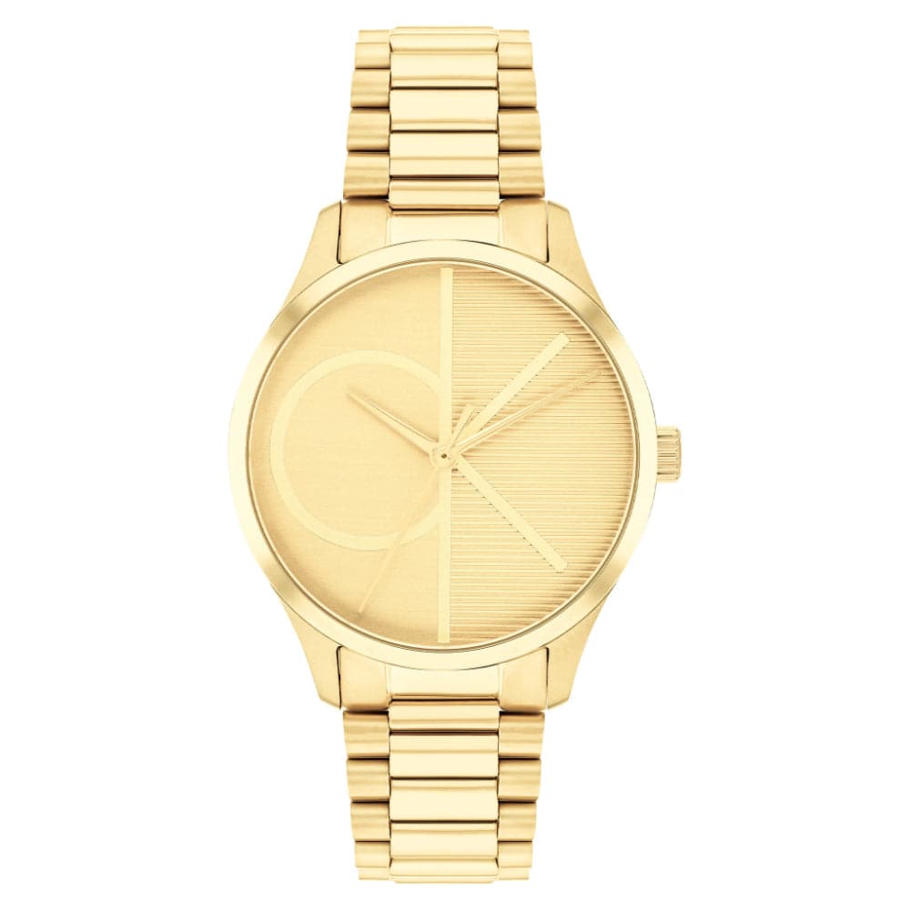 Calvin Klein Gold Dial Stainless Steel Strap Women Watch 25200346