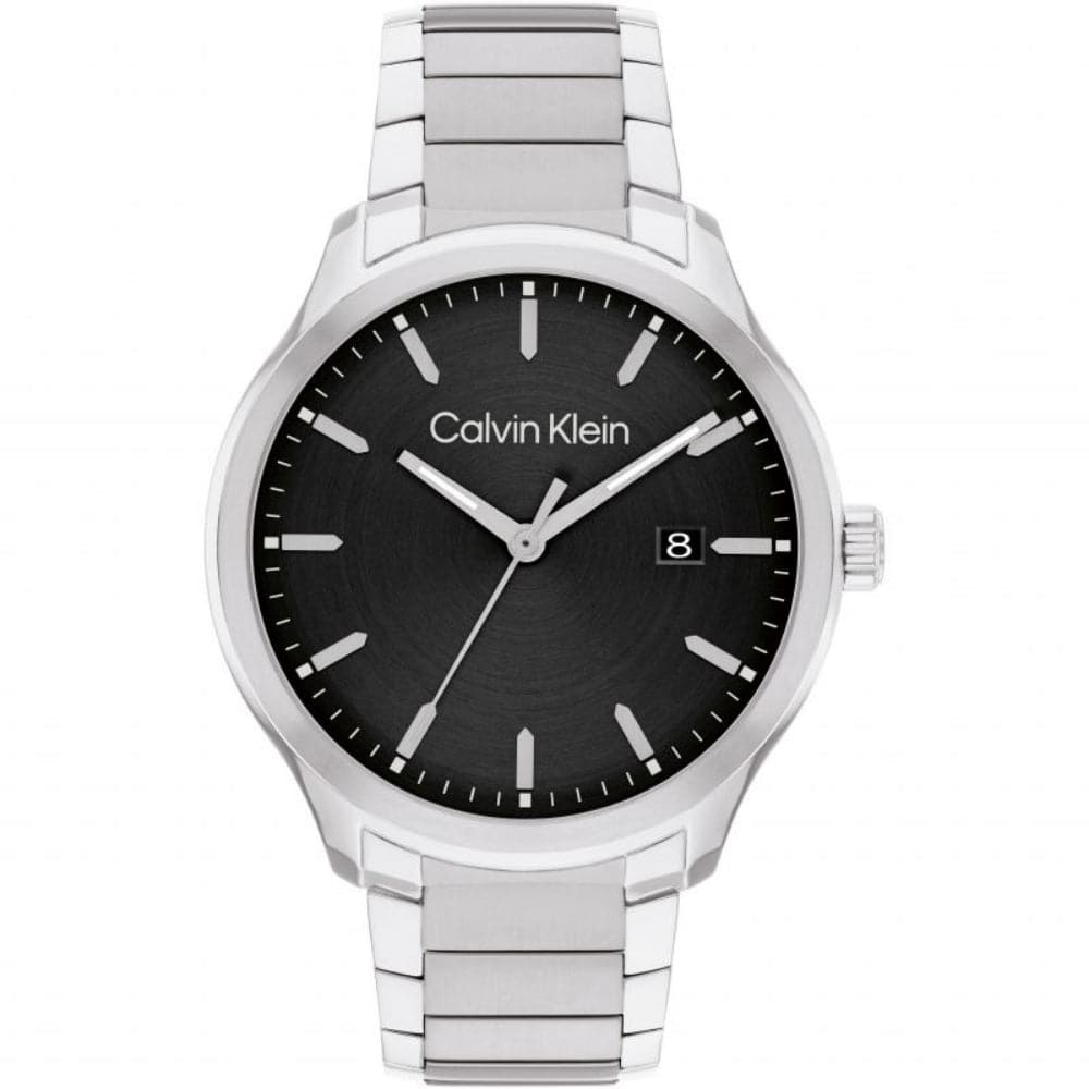 Calvin Klein Black Dial Silver Stainless Steel Strap Men Watch 25200348