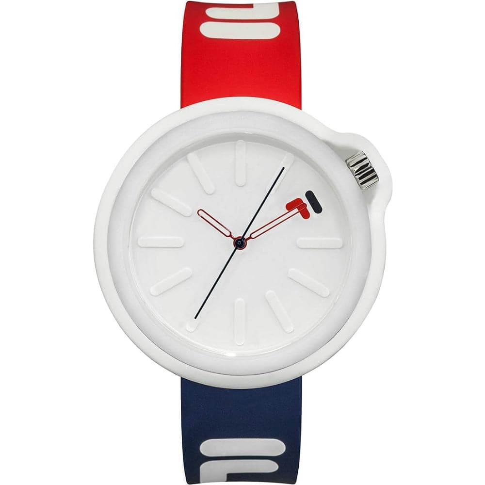 Fila Sports White Dial Two-Tone Silicone Strap Unisex Watch 38-315-001DBRD