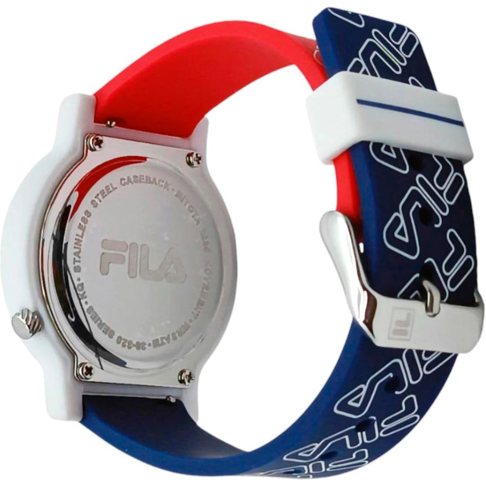 Fila Analog White Dial Multicolor Silicone Strap Unisex Watch 38-320-203