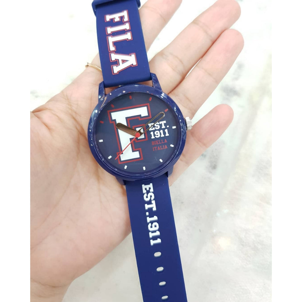 Fila Analog Blue Dial & Silicone Strap Unisex Watch 38-326-202