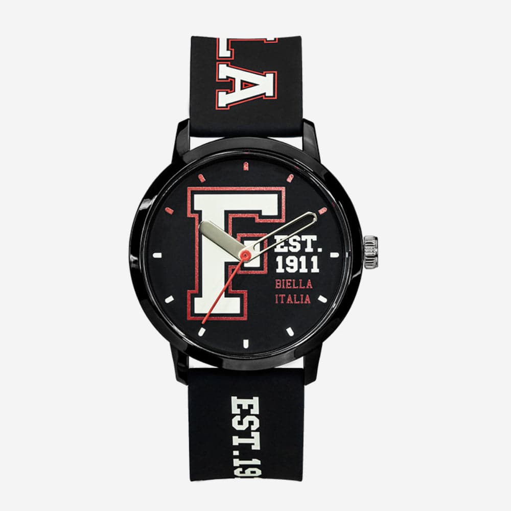Fila Analog Black Dial Silicone Strap Unisex Watch 38-326-203