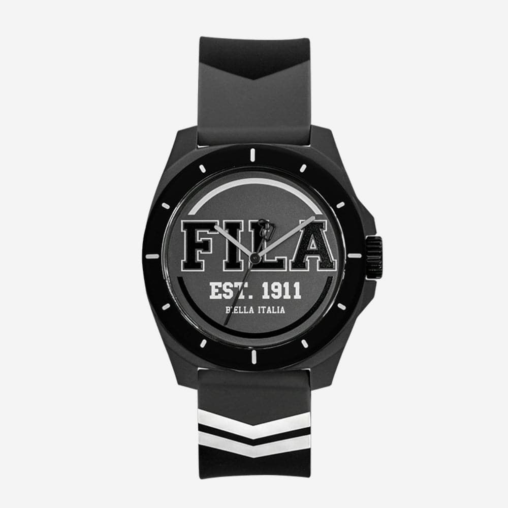 Fila Analog Gray Dial & Silicone Strap Unisex Watch 38-331-004