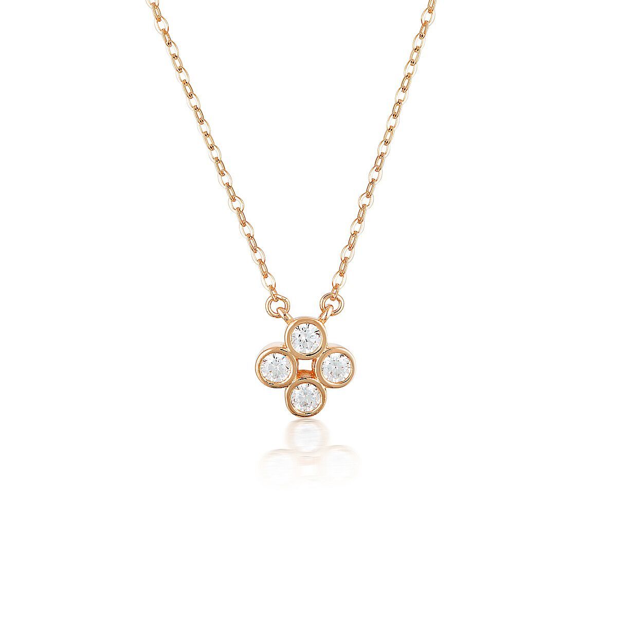 Georgini Stellar Lights Rose Gold Twinkle Necklace
