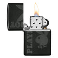 Zippo Matte Black Playboy Bunny #49342