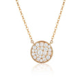 Georgini Mosaic Disc Rose Gold Necklace