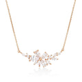 GEORGINI ICONIC BRIDAL HYACINTH NECKLACE ROSE GOLD