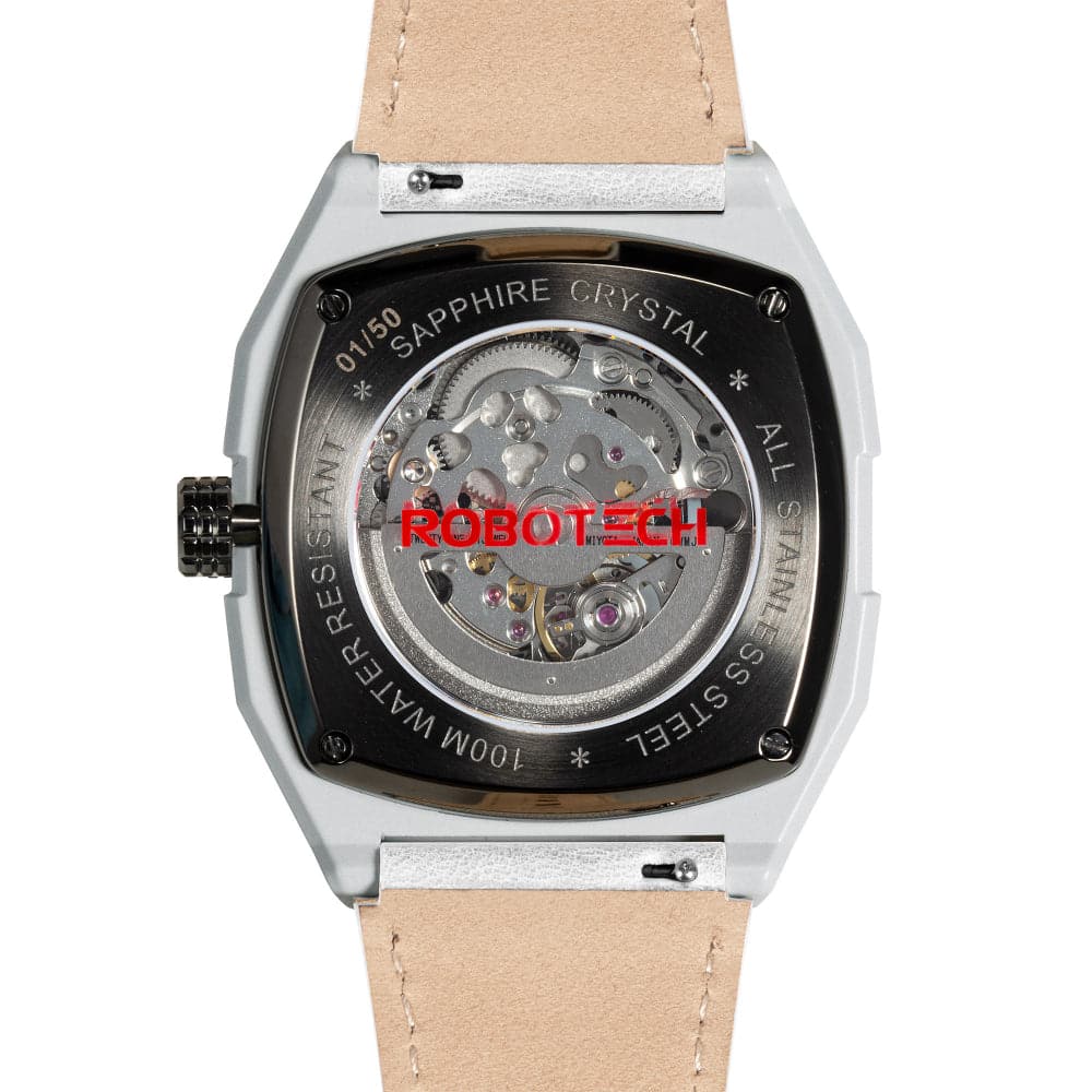 Infantry The Macross Roy Fokker Limited Edition Leather & Silicone Strap Men Watch MOD42-MAC-SET-Y-C