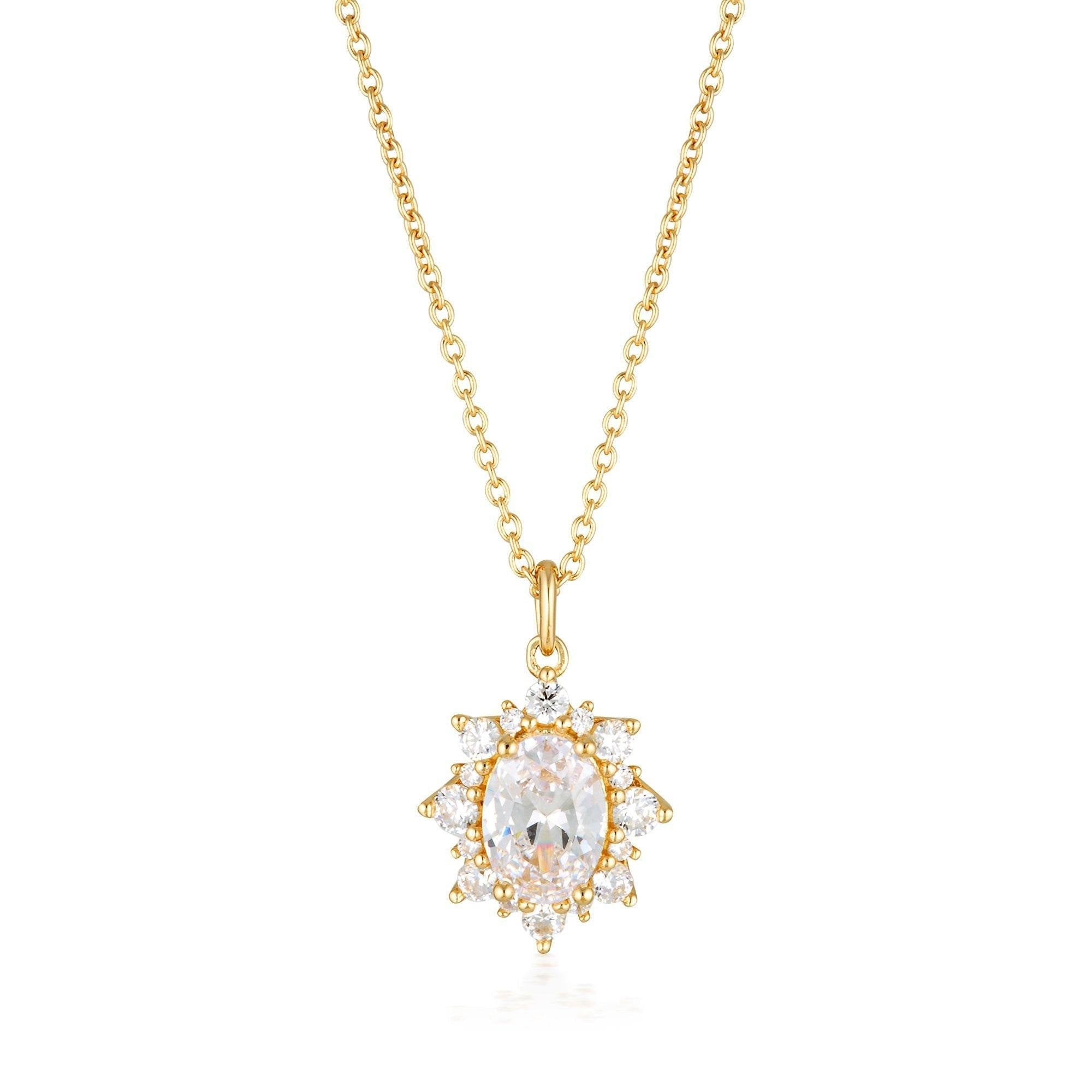 GEORGINI ICONIC BRIDAL ELOISE PENDANT GOLD