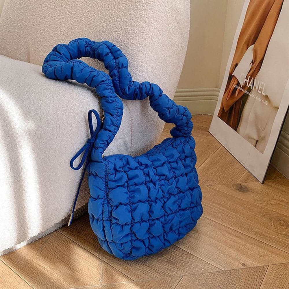 AG Collective Trendy Lattice Pattern Shoulder Bag Lightweight Tote Bag