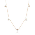 GEORGINI THE LAYERED EDIT TROIS NECKLACE ROSE GOLD