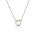 GEORGINI NOEL NIGHTS SLICED STONE NECKLACE ROSE GOLD