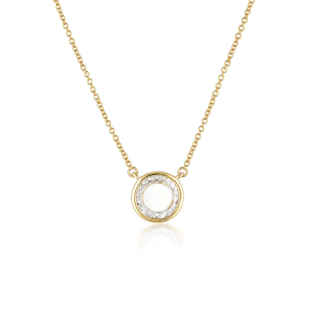GEORGINI NOEL NIGHTS SLICED STONE NECKLACE GOLD