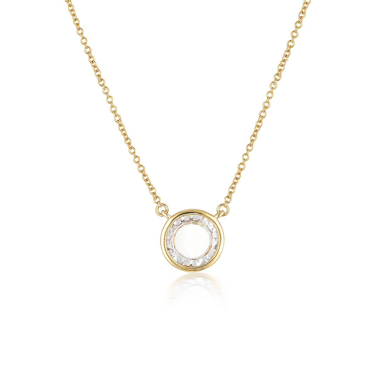 GEORGINI NOEL NIGHTS SLICED STONE NECKLACE GOLD