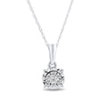 45cm Miracle Diamond Set Composite Necklace in 9kt White Gold